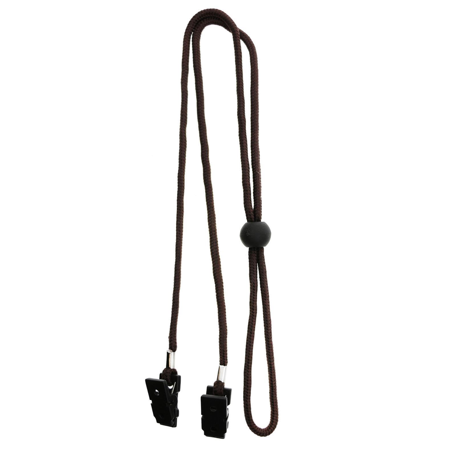 YIXANNX Restaurant Napkin Chain Clip Clothes Clean To Whether Dining In Cafes Studios Or Home Gatherings Bib Holder Clip Rope Is Nylon Lanyard Dining Clothing, Brown, 85cm
