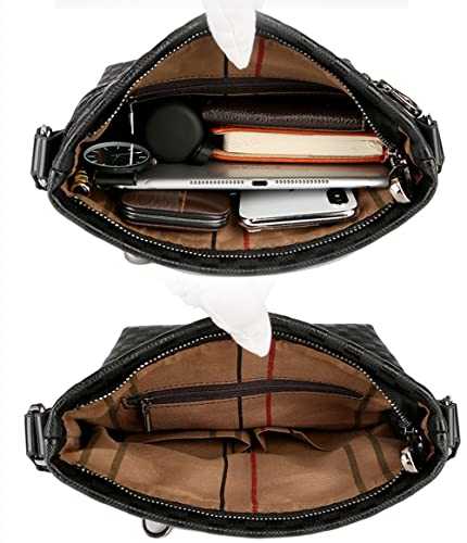 Bolsa de ombro de couro de camada superior masculina bolsa mensageiro de couro genuíno bolsa de negó