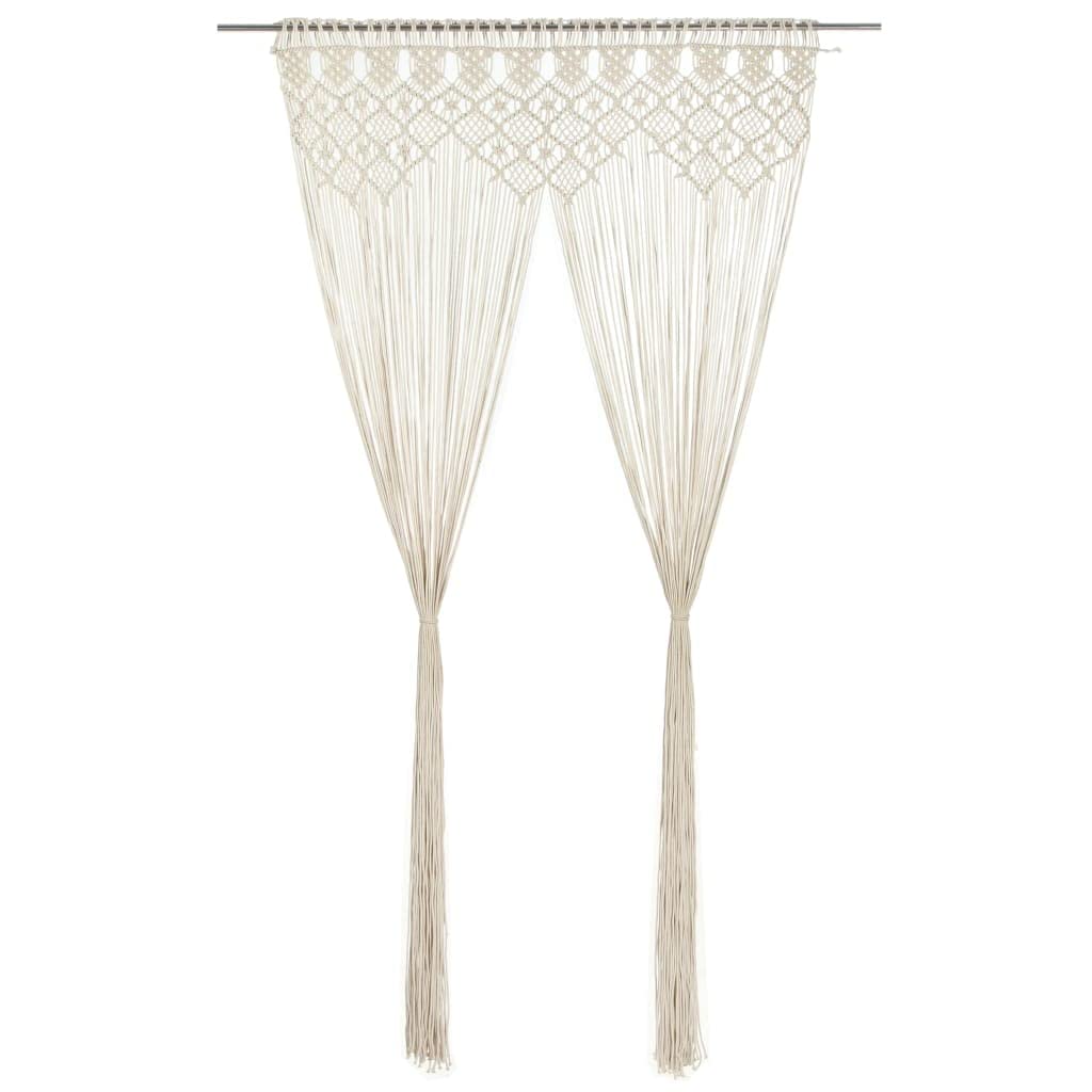 vidaXL Tenda macramè 140x240 cm in Cotone
