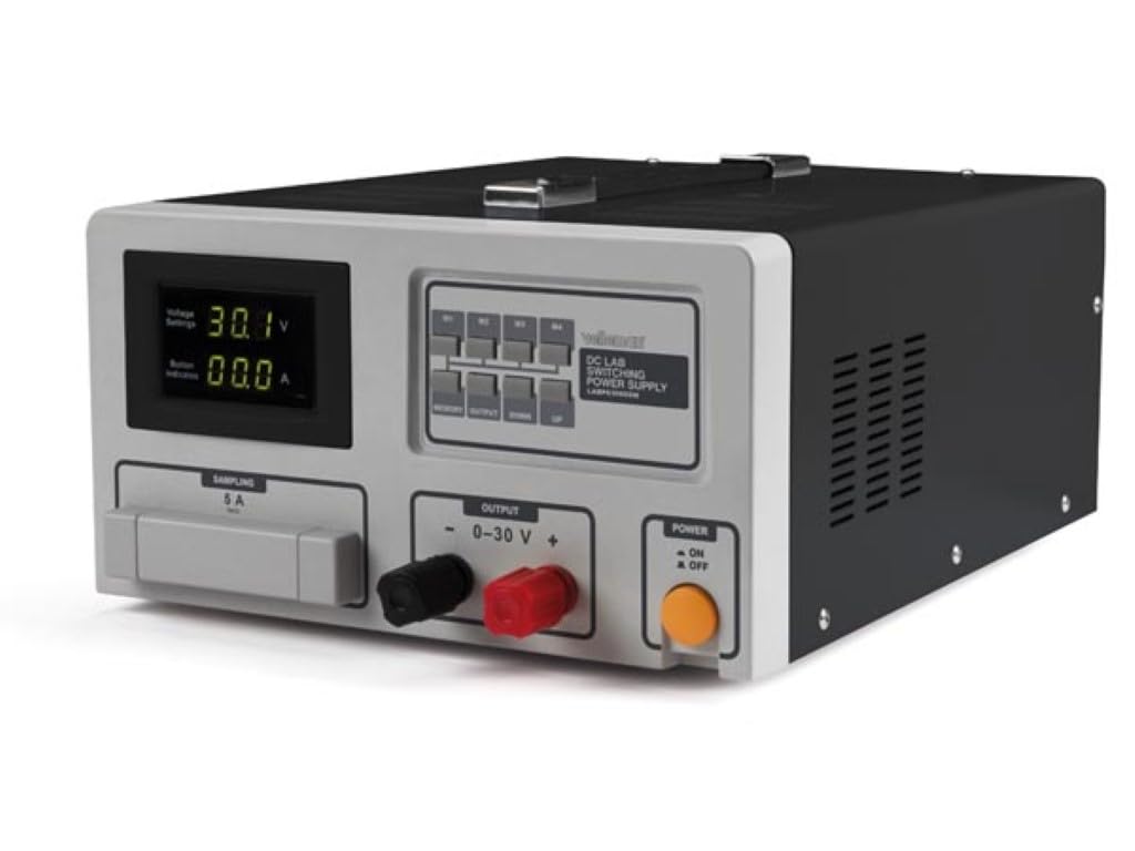 Velleman Labornetzgerät, Schaltnetzteil, einstellbar, 0-30 VDC/60 A, Strombegrenzung, kurzschlussfest, LCD-Anzeige, Grau