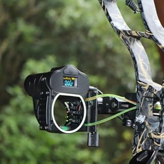 LaserWorks A3 Bow Sight, 300 Meter Rangefinder, 5-pin 4-axis, Ambidextrous, Archery Bowsight