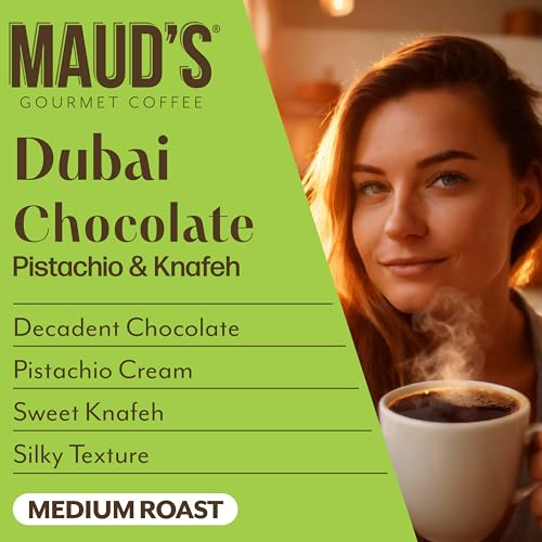 Image of Maud's Dubai Chocolate Flavored Coffee Pods, 18ct
