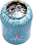 New English Teas Peter Rabbit Grande boîte à thé ronde – Design de Daisies, avec 240 English Petit-déjeuner sachets de thé, cadeau idéal pour Pâques