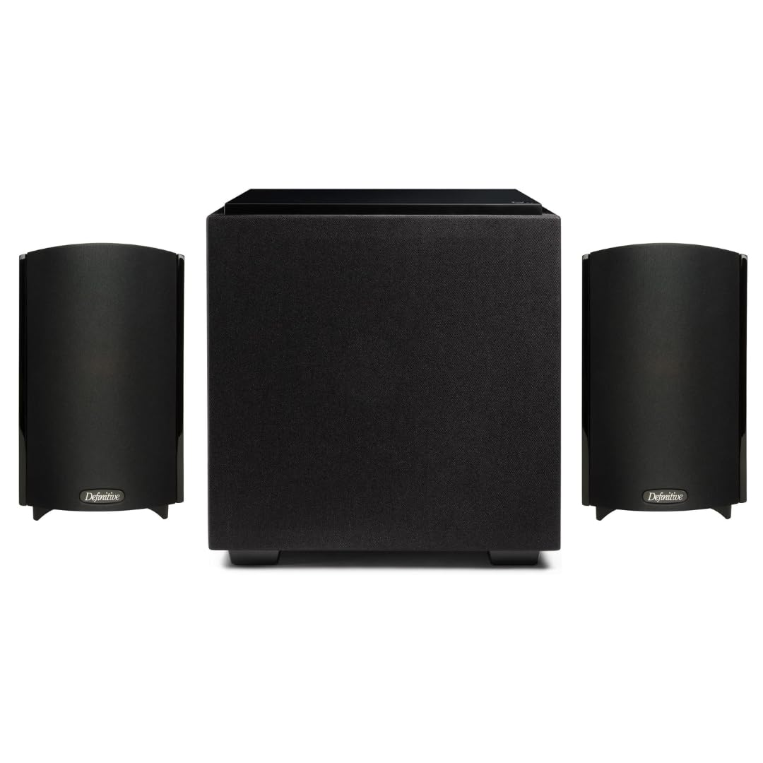Definitive Technology Home Theater Bundle: (2) ProMonitor 800 Speakers and Descend DN8 Subwoofer - Powerful 2.1 System for Immersive Audio