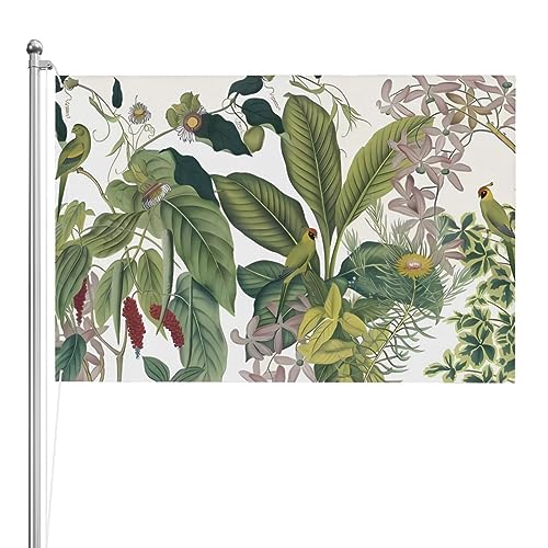 Bannière extérieure perroquet et fleurs pour égayer votre cour et pelouse
