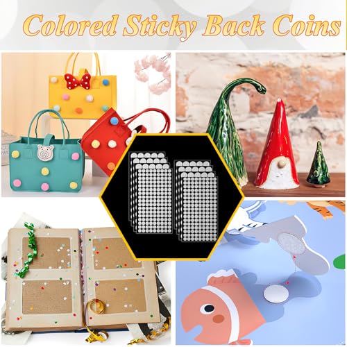 Klettpunkte Selbstklebend, 10mm/20mm Klettklebepunkte Self Adhesive,Stark Dots Klett Klebe Punkte,Rund Klettverschluss Punkte Selbstklebend Für Schule Handwerk Lernmaterial,Stoff, Diy Weihnachtsk