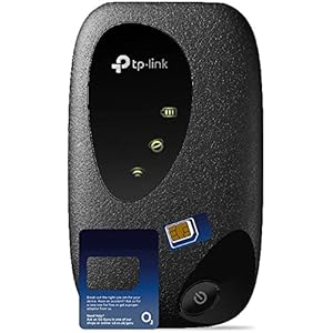 TP-Link M7010 4G Cat4 LTE Single Band Mobile WiFi with O2 Data SIM Card Bundle