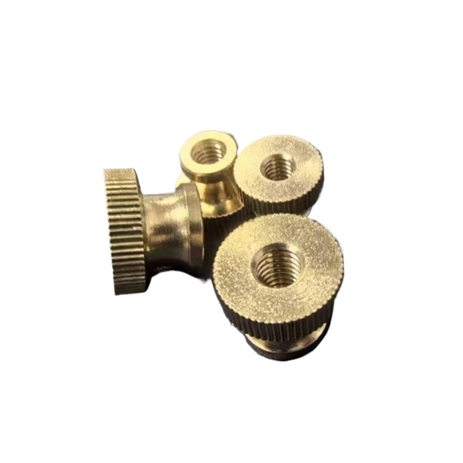 Tuldys One Color 5Pcs Brass Step Thumb Nut Knurled Hand Copper Tighten Nut M3 M4 M5 M6 M8 Brass(M5 5Pcs)