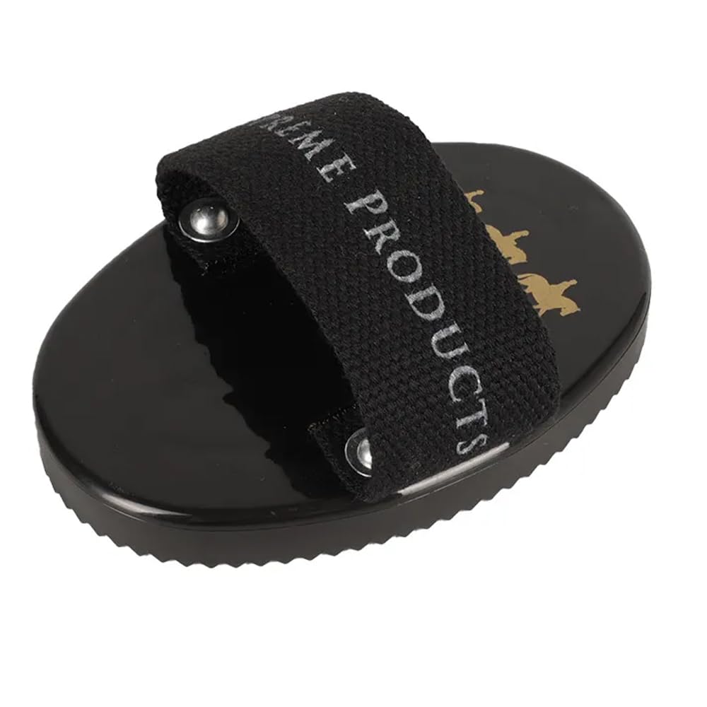 Supreme Products Pampered Pony Horse Curry Comb (One Size) (Black/Gold)