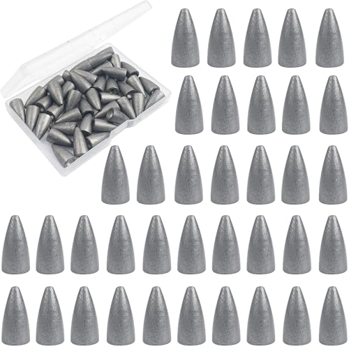 Bullet Weight Fishing Sinker Slip Weight Worm Sinker for Texas Carolina Rig