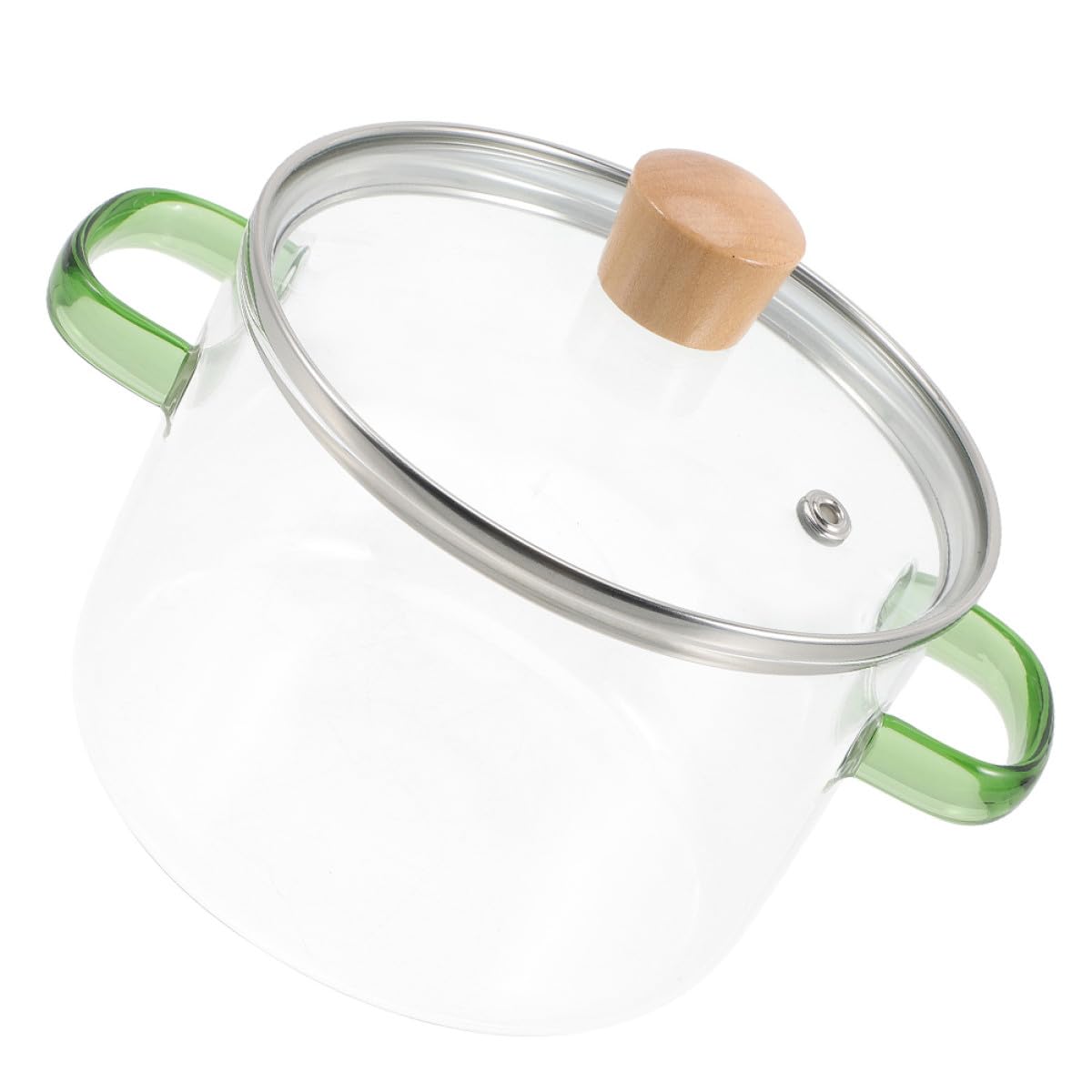 Cocotte résistante à la chaleur en verre 1600ml avec double poignée