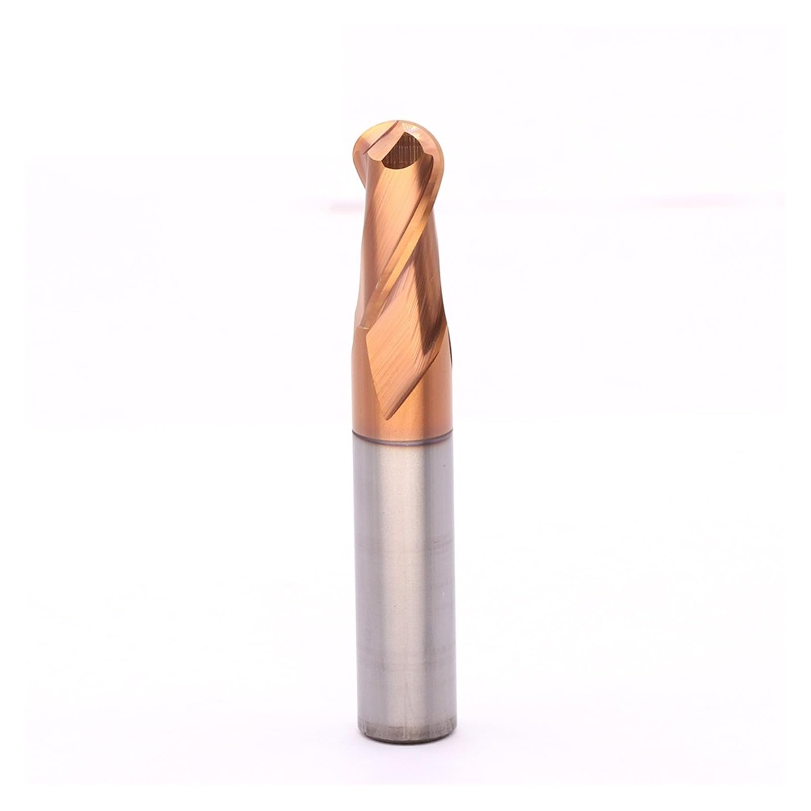 Jhsbxkepoiu R1x4x75l 2 Flute Hrc55 Carbide Ball End Mill R1.0–R8.0 For Steel Cnc Milling(R1x4x75l)