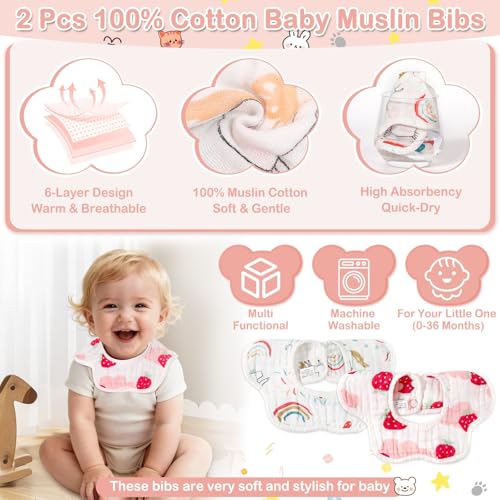 Image of Sublaga 14 Pcs Baby Towels, Soft Baby Towel and Washcloths Set, 4 Pcs 32x32 in Hooded Bath Towel, 8 Pcs Baby Washcloths and 2 Pcs Cotton Baby Bibs for Newborns, Toddlers, and Kids for Boys and Girls