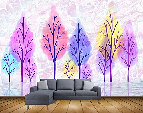 Beibehang Exclusive BRZ0629 Artistic Trees HD 3D Wallpaper(182 cm x 152 cm)