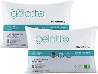 Altenburg Gelatto Travesseiro, 48x70cm, Suporte Firme, Toque Gelado, Kit com 2 Unidades, Branco