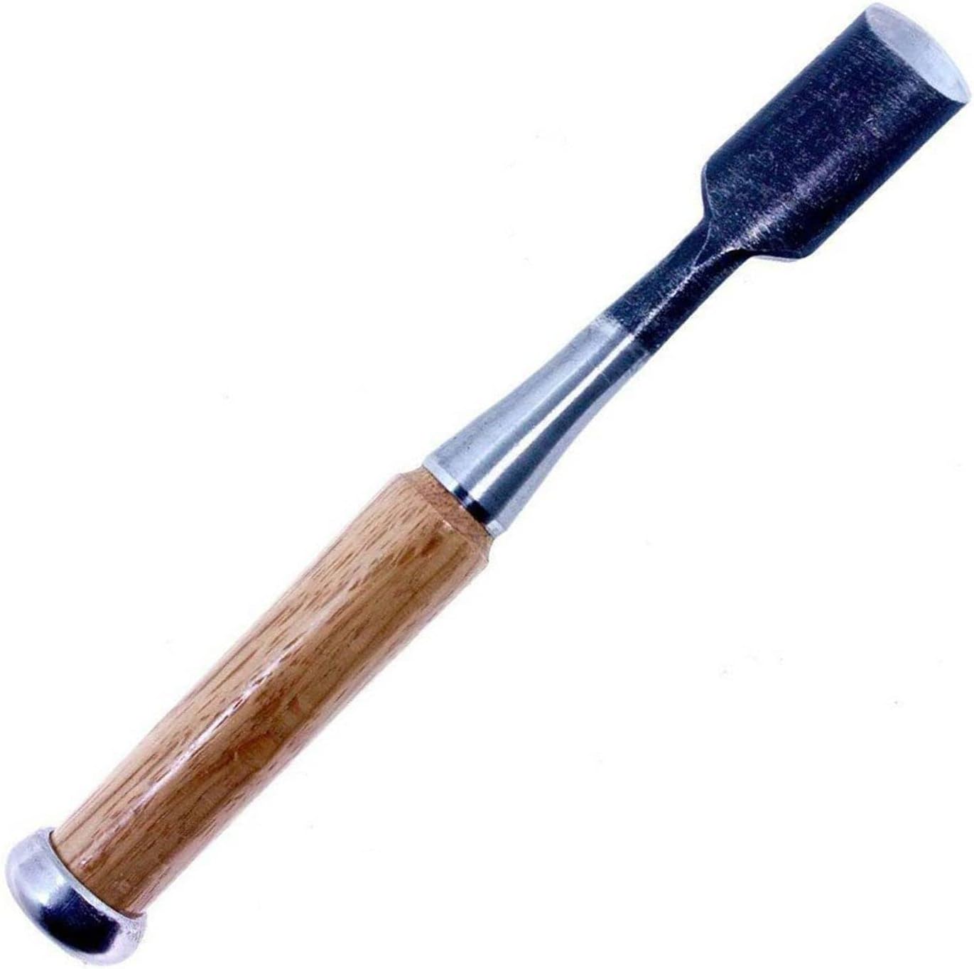 Yoitarikikougyou Japanese Wood Carving Tool 24mm Woodcarving U Gouge, with Wooden Handle, to Carve Channels & Hollows in Woodworking