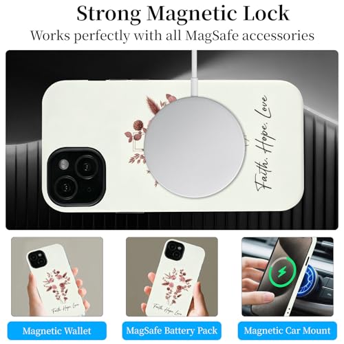 Cadeau religieux unique : coque iPhone 15 Plus chrétienne bohème mate - 5