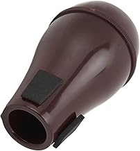 Trumpet Mute, ABS Material Compact Lightweight Silencer with Professional Tuning for Music Enthusiasts Practice Performance (Dark Red)