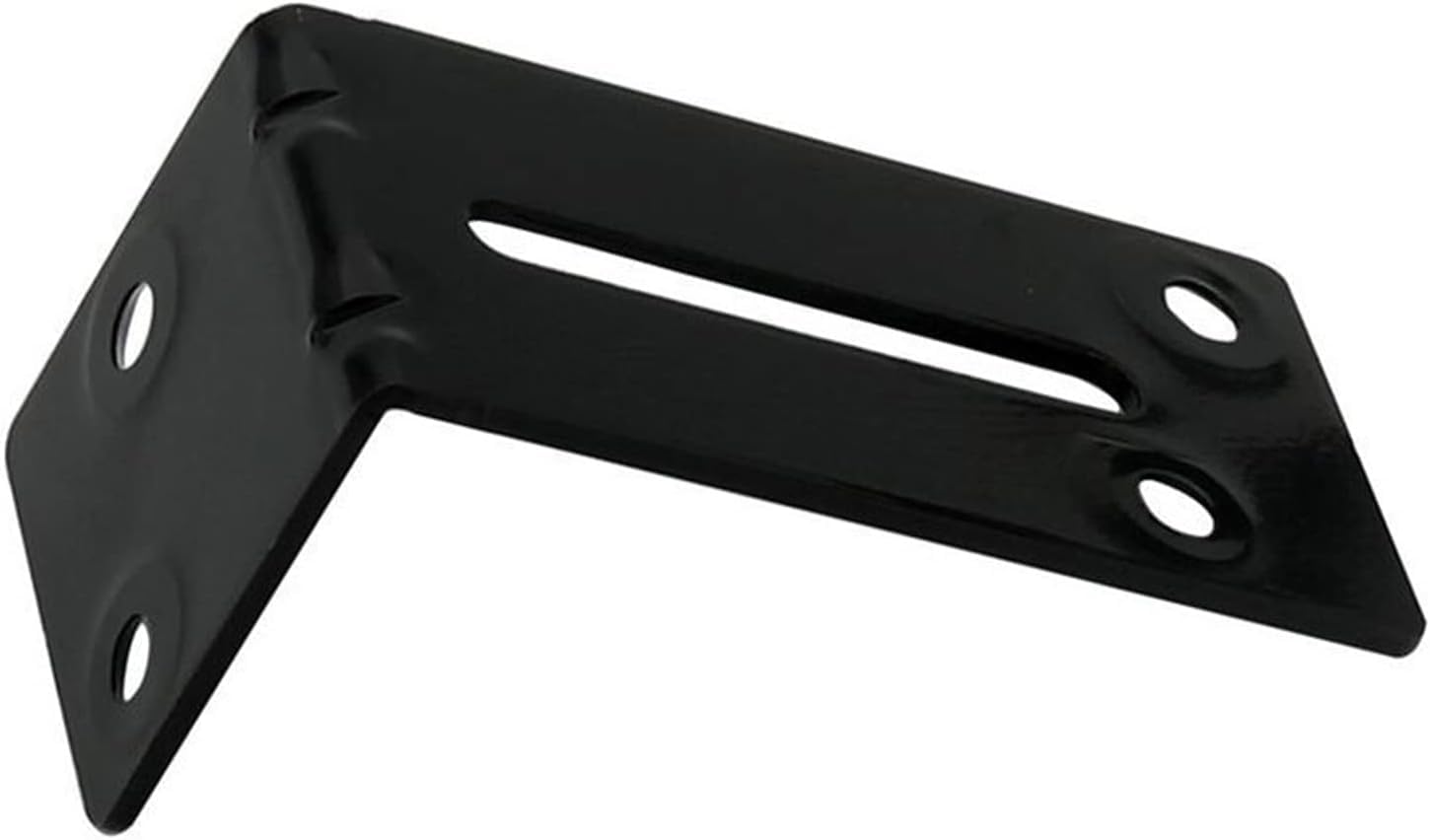 Angle Code, Black Angle Corner 90 Degree L-Shaped Right Angle Code Corner Stand Supporting Furniture Connector Brackets