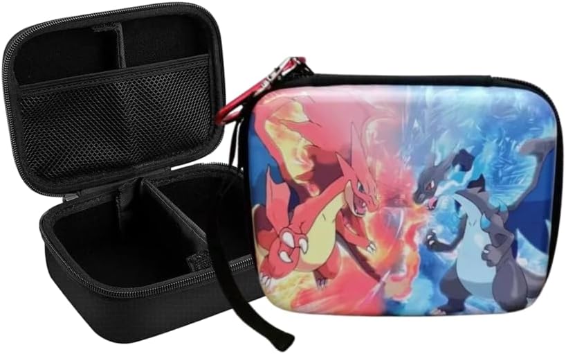 Bestie toys Ethylene Vinyl Acetate (Eva) Cards Binder, Trading Cards Collector Album Cartoon Prints Poke-Mon Cards Binder Cards Pack Bag Gift (400+ Card Case), Portable, Multicolor