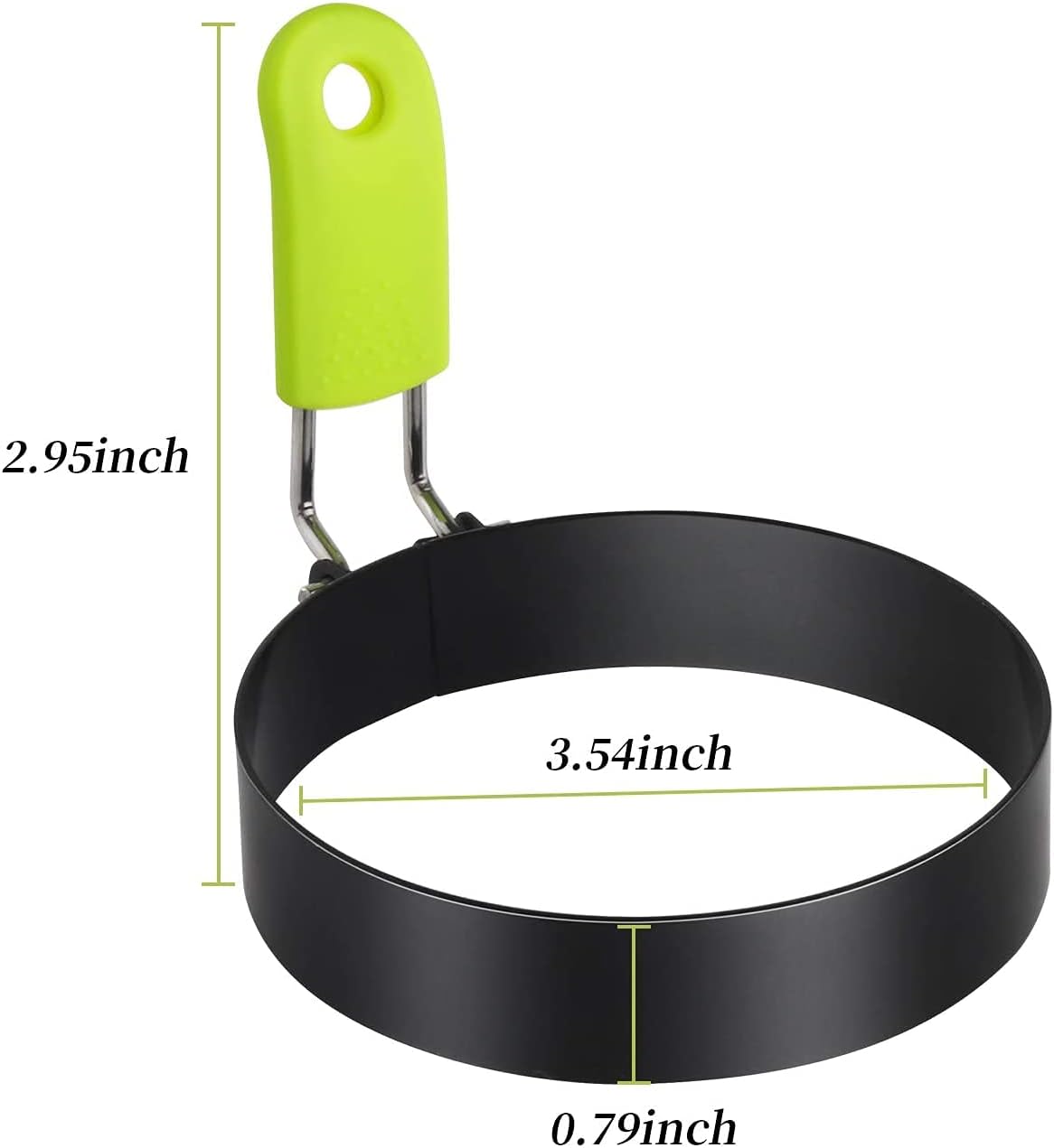 Egg Rings, 4 Pcs Stainless Steel Round Egg Cooking Rings, Pancake Mold for Fried Egg McMuffin Sandwiches or Shaping Eggs, Egg Maker Molds 3.5 Inch