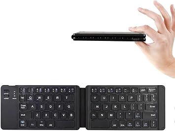 Katlanabilir Bluetooth Klavye, Telefon Tablet ve PC Uyumlu Taşınabilir Kablosuz Mini Klavye