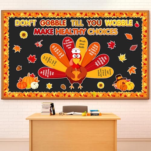 Décoration d'automne pour salle de classe créez un tableau de Thanksgiving coloré