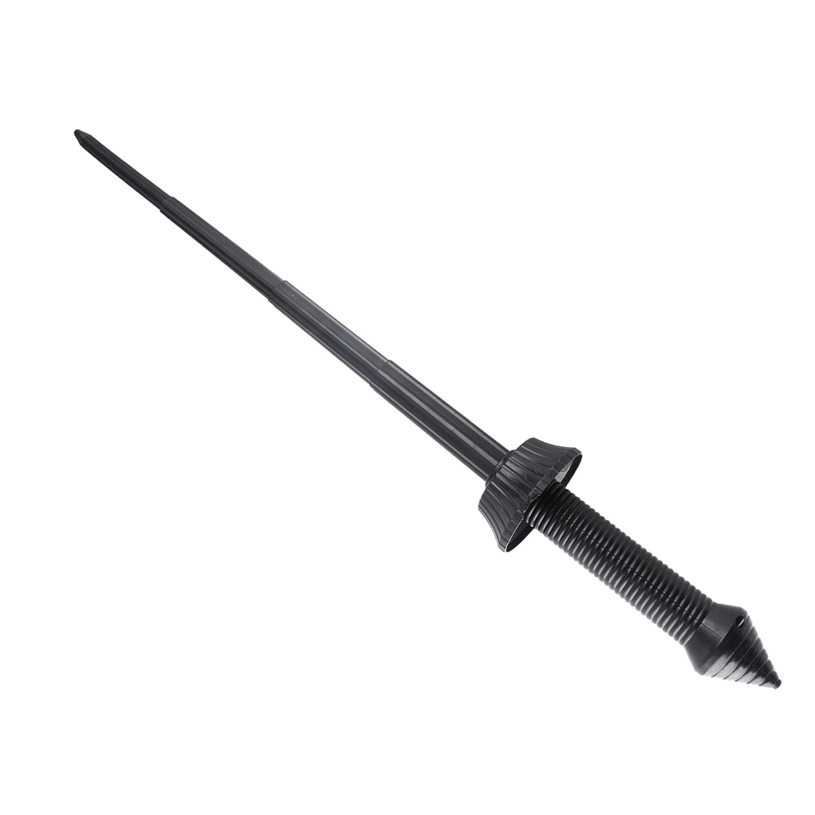 Eacam 3D Print Spiral Retractable Sword Telescopic Collapsible Sword Folding Gravity Portable Stress Relief Toy Hand Assembled Plastic 72cm with Extend and Retract for Swin (Black)