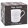 The Leonardo Collection Wise Words Love The Life You Live Mug - Bob Marley 350ml for Coffee, Tea and Hot Drinks | Fine China Coffee Mugs for Daily Use | Practical Drinkware Gifts for Women & Men #1