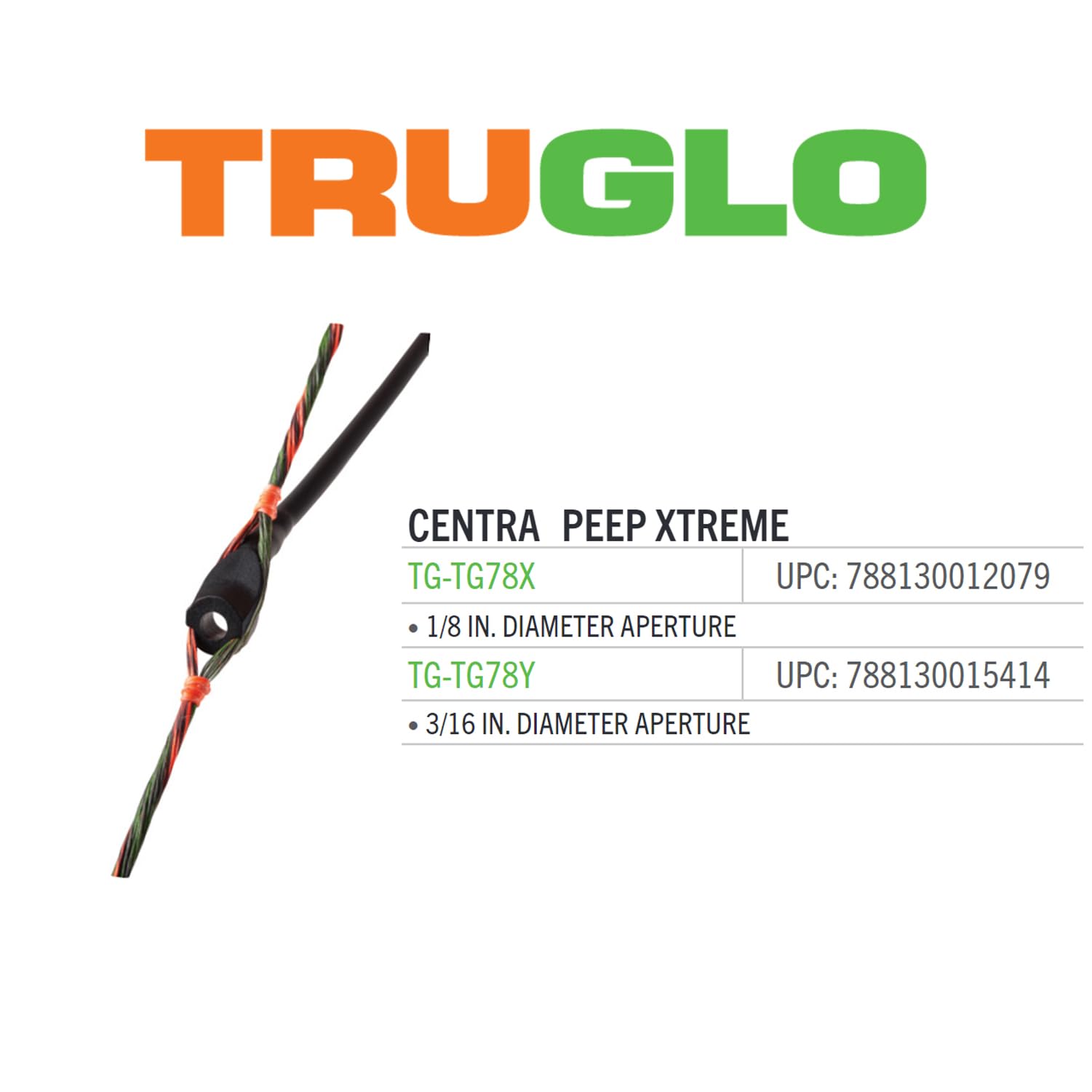 TRUGLO Centra Peep Xtreme