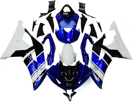 White Blue Black Fairing Kit fit for 2008 Yamaha YZF R6 2009 2010 2011 2012 2013 2014 2015 2016 ABS Plastic Injection Bodywork
