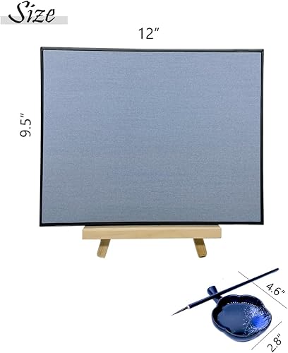 Miniatura 13 de AOVOA Zen Buddha - Tabla de pintura al agua con guía de dibujo y respiración, juego de arte relajante de dibujo de agua con pinceles y plantillas