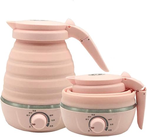 Hervidor eléctrico de viaje Hervidor eléctrico Hervidor portátil para el hogar Hervidor plegable Hervidor Pink Present