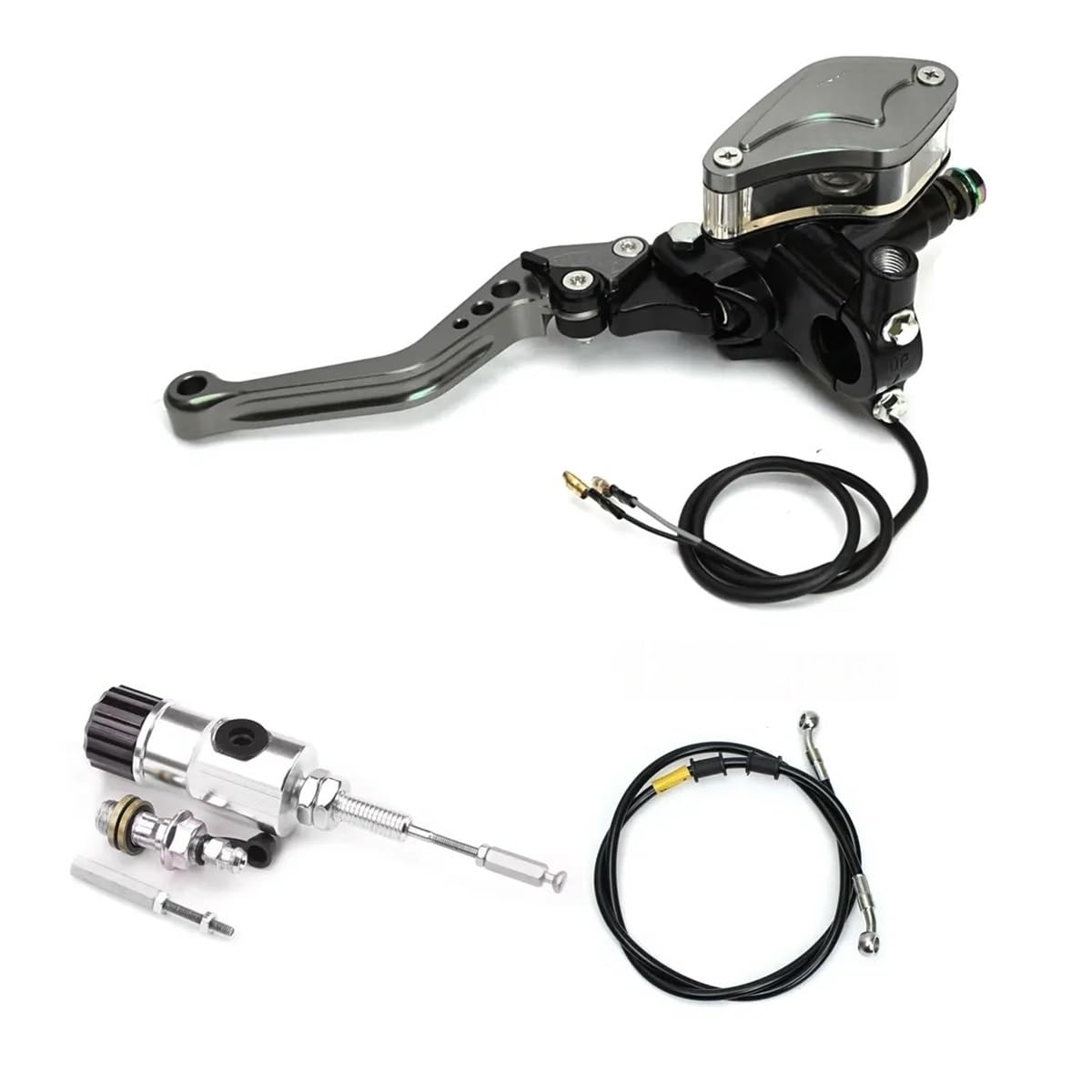 MLIOJU Motorcycle Clutch Lever 22mm Motorcycle Hydraulic Clutch Brake Master Cylinder Lever for Dirt Bike Sport Bike Scooter Motocross Off Road
