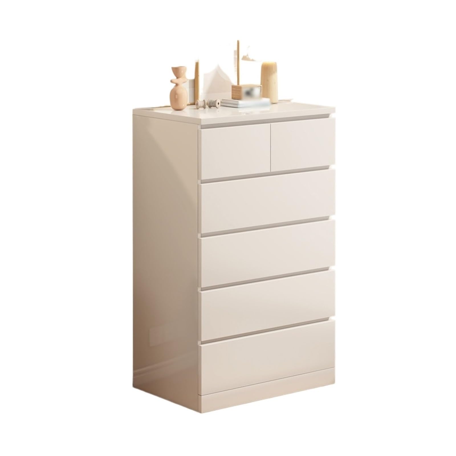 Dh2yjnbf3 Bedroom Modern Home Storage Cabinet With 6 Drawers Luxury 5 Layer Drawer Chest For Bedrooms And Living Rooms Storage Organizer(White)