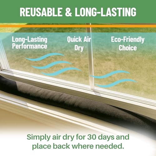 Image of Evelots 2-Pack Water Absorber Snake Socks, 3-Ft Reusable Leak Barriers | Reusable water socks absorb up to 10 times their weight to help contain leaks & spills near doors, windows, tubs & basements.