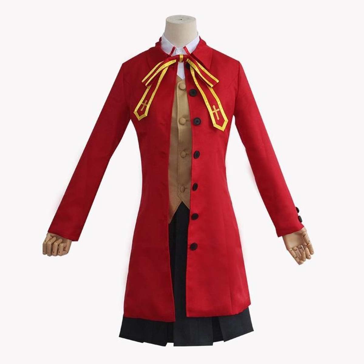 【美品】Fate 遠坂凛　制服＋コート　コスプレ衣装 Fate穂群原学園制服遠坂凛コスプレ