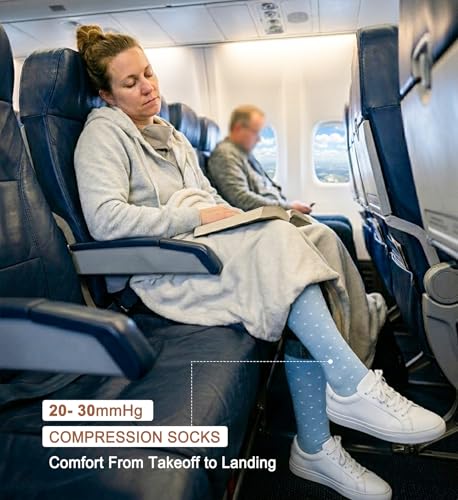 Image of 4 Pairs Compression Socks for Women Circulation-Best Support for Nurses,Running,Athletic,Travel