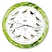 Produktbild KOOKOO Singvögel Leaf, Die Singende Vogeluhr, mit 12 heimischen Singvögeln und echten, natürlichen Vogelstimmen, mit RC Funkquarzwerk