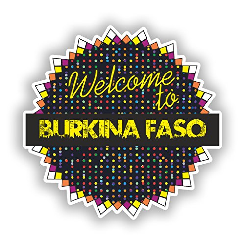 2 x 30cm/300mm Benvenuti in Burkina Faso Adesivi