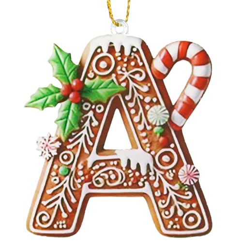 26 Lebkuchen-Alphabet-Ornamente, Personalisierte Lebkuchen Buchstaben...
