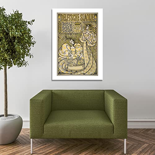 Affiche Delftsche Slaolie de Jan Toorop sur mat d'archivage - 7