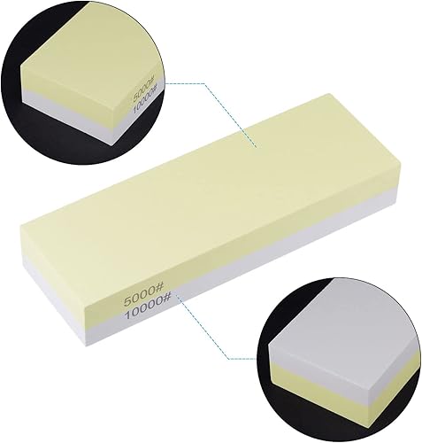 Miniatura 4 de uxcell Piedras de afilar 5000/10000 Grit 2 Lados Combinación Piedra de afilar Afilador Piedra 7.087x2.362x1.142 in