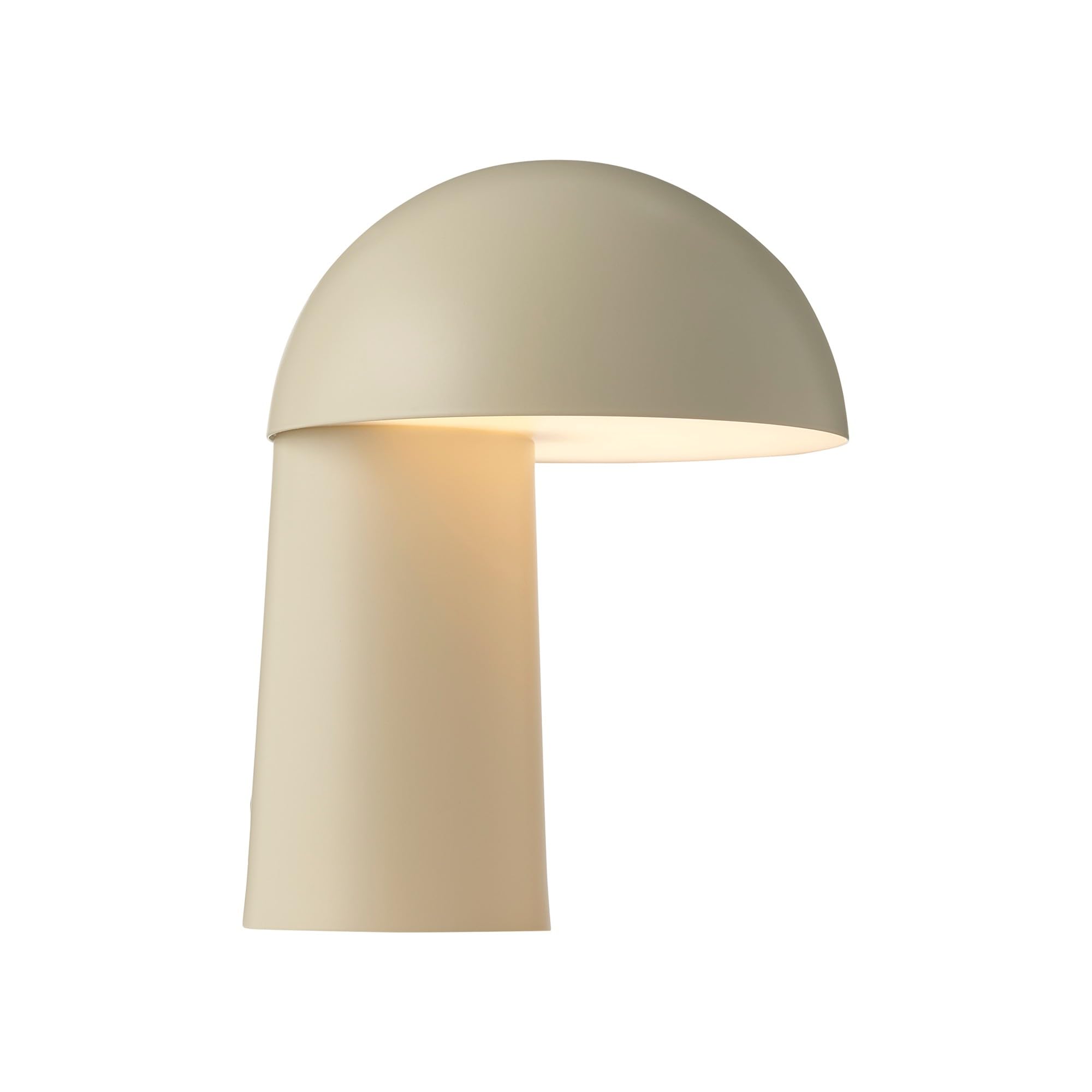 DTFP Faye Portable Tischlampe | Wiederaufladbare LED-Leuchte | Dimmbares Licht | Batteriebetrieben | USB-C-Ladekabel inklusive | Modernes skandinavisches Design | Beige
