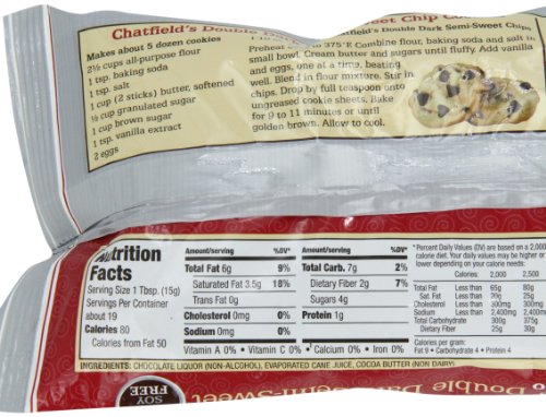 Chatfield’s Allergen Friendly Double Dark Semi-Sweet Chocolate Chips 10 oz