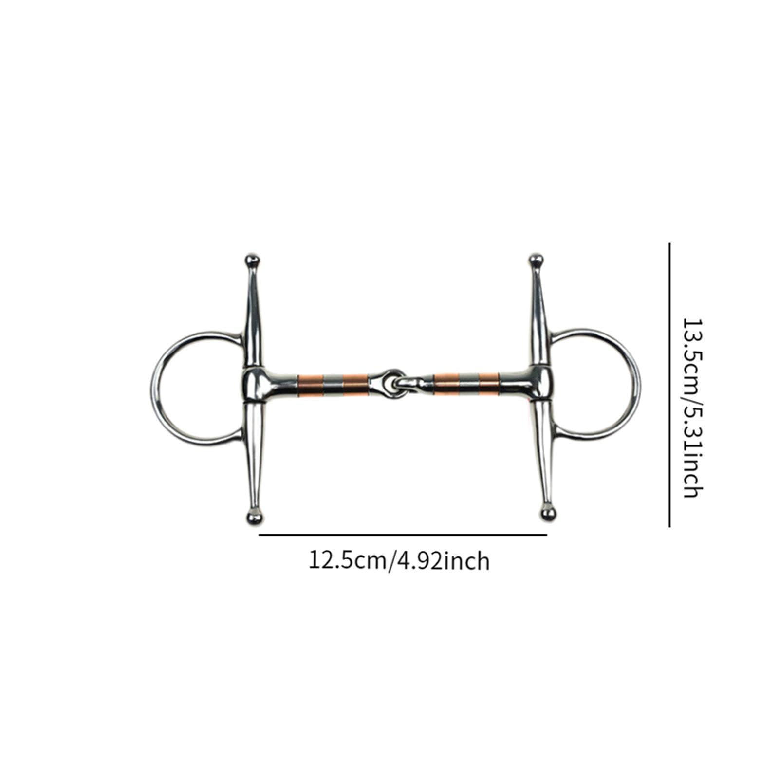 Milageto Filetto per Cavallo Filetto a Bocca per Cavallo Filetto a Forma di H Filetto per Cavallo Filetto per Monta Filetto Robusto Morso per