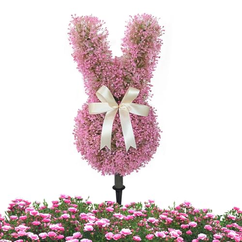 Topiaire lapin artificiel pour une déco de salon et cheminée cocooning - 8
