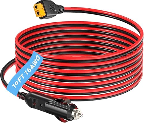 Cargador de coche XT60 de 12V/24V para estación de energía EcoFlow Delta y River 3