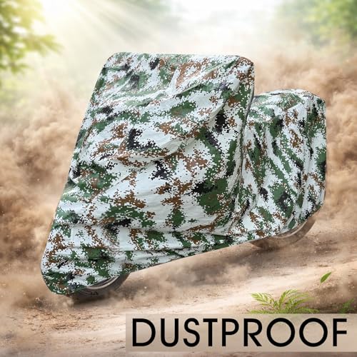 Image of Auto Hub 100% Waterproof Bike Cover, Dustproof, UV Protection Bike Cover for All Two Wheeler Bike Upto 180cc Size -Waterproof Forest Print