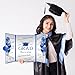 DARUNAXY Blue Silver Graduation Party Decorations, Blue Class of 2026 Congratulations Graduates Alternative Signature Guest Book for Men Happy Graduation Gifts Congrats Grad Party Signing Card Board